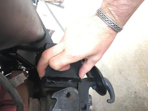 Bumper stitch welds to frame