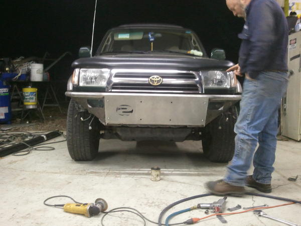 bumper with front plate