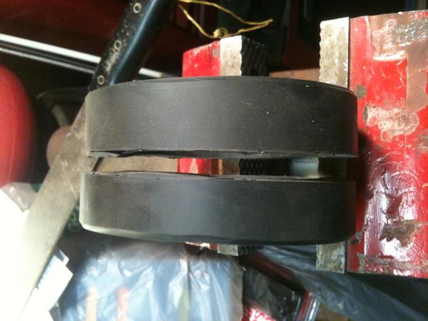 Bushing cut in two