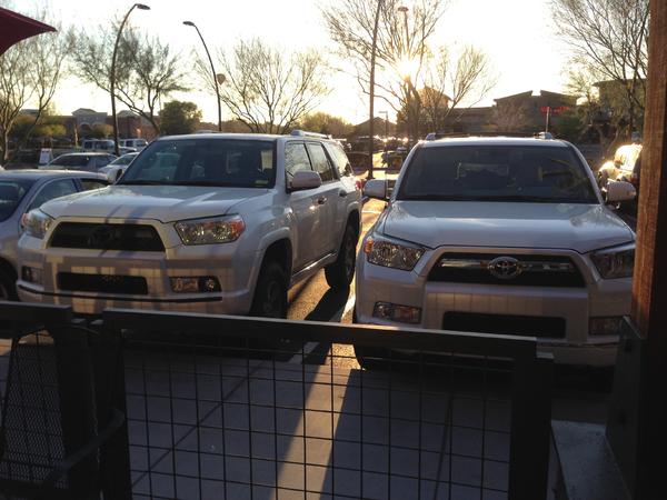 Came out to see a stock T4R parked next to me...made my day great way to compare and appreciate my work