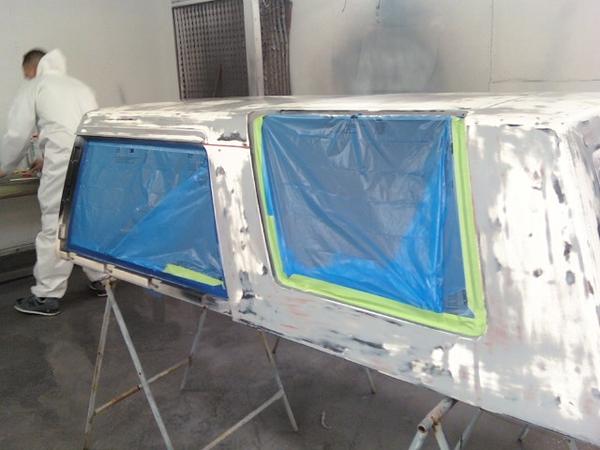 camper ready for paint