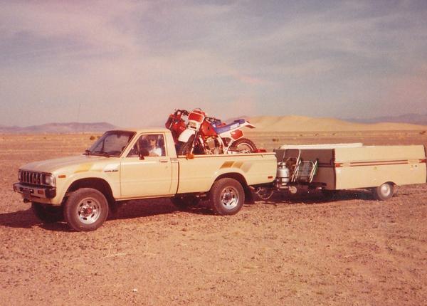Camping in Dumont Dunes in 1990