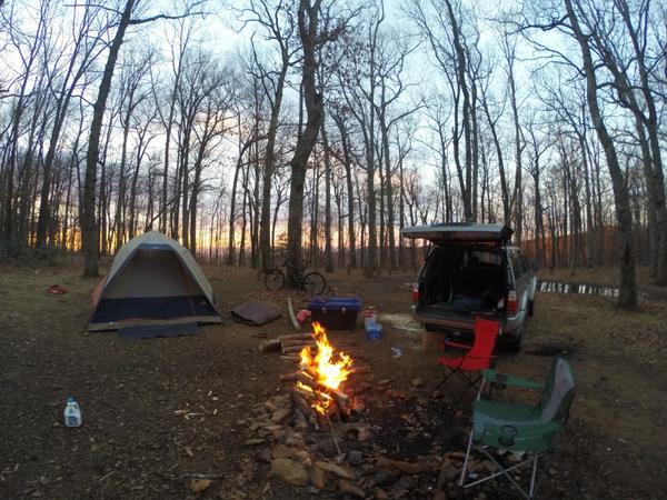 Camping in the Chattahoochee national forest