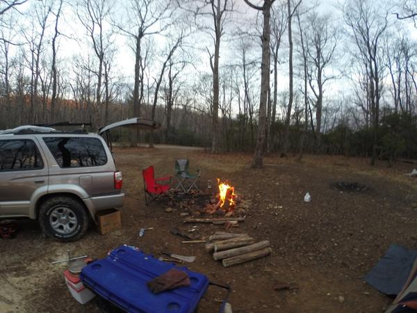 Camping in the Chattahoochee national forest