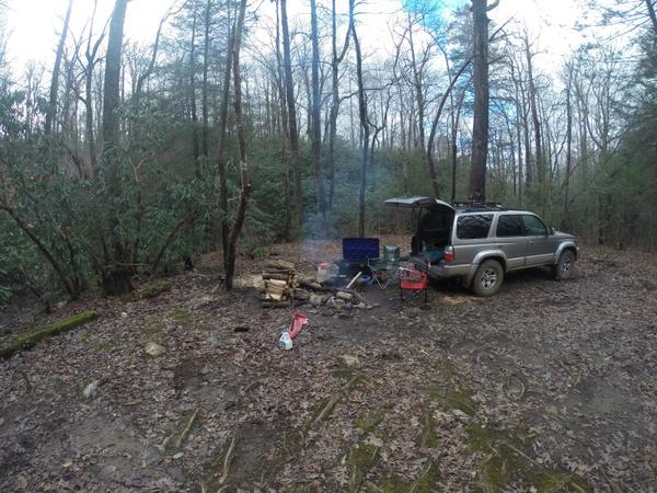 Camping in the Chattahoochee national forest