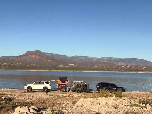 Camping on Roosevelt Lake, AZ