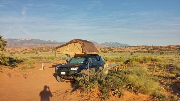 Camping out at Moab for the first time