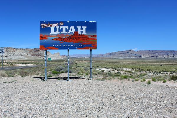Campsite in UT and about 15 miles from Page, AZ.