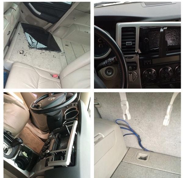 car broken into