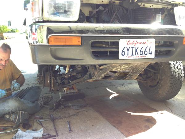 Changing the CV-JOINT