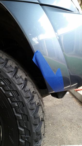 chopping the front fender