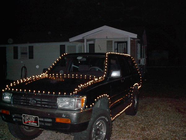christmas, I used an Inverter to drive around with lights on my T4R