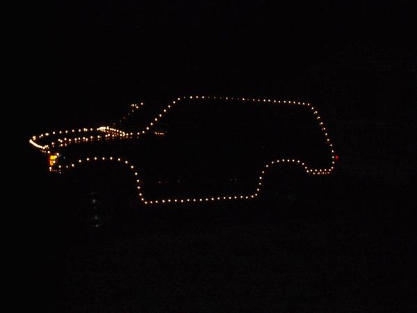 christmas, I used an Inverter to drive around with lights on my T4R
