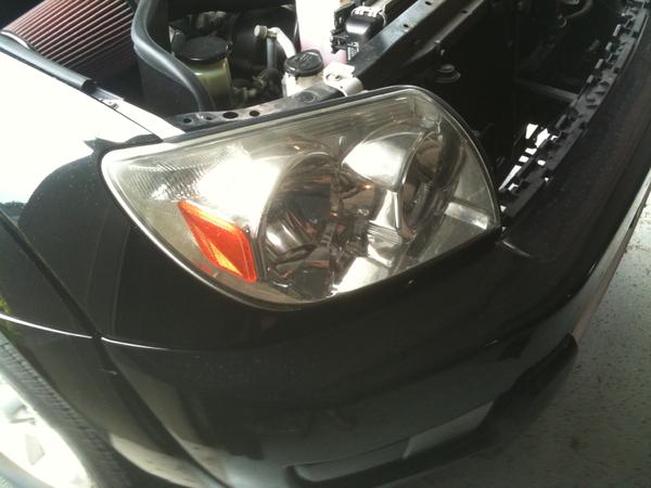 chrome headlight