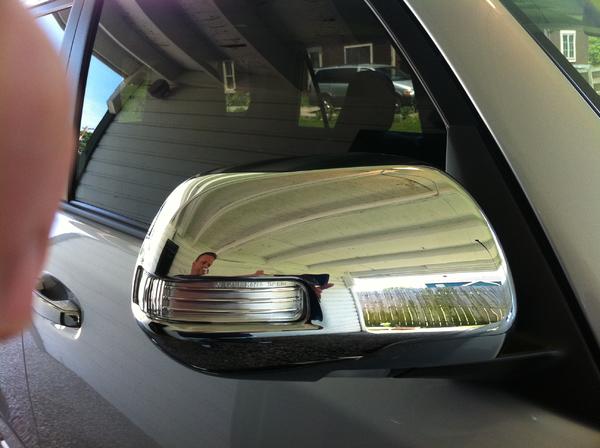 Chrome mirror covers