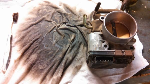 Cleaned the throttle body.