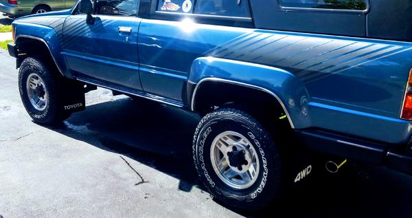 cleaned tires and repainted flaps