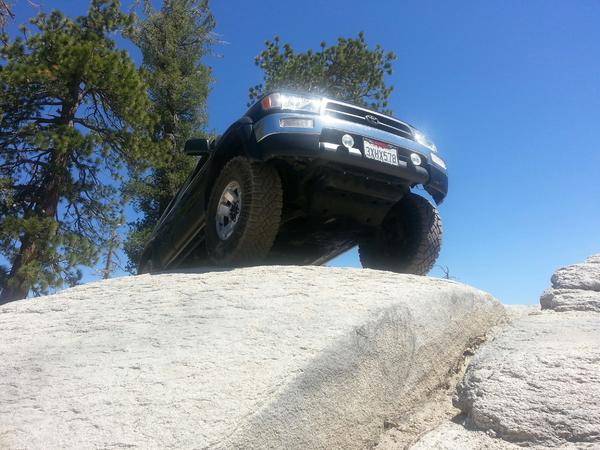 Cliff hanger near Bald Mt.
