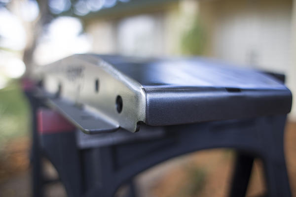 close up of the final clear coat on our C4 Fab Fuel Tank Skid