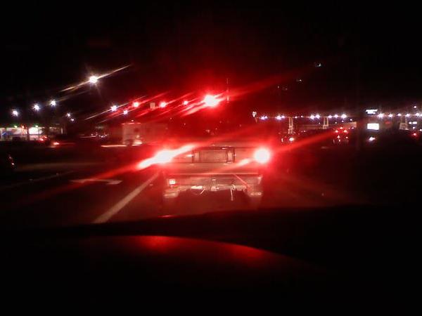 Coming back from the engine re-builders! No license plate!