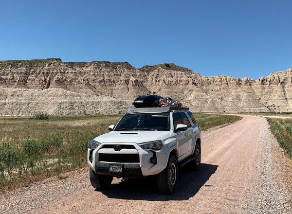 Coming down the trail from Sheep Mountain overlook, Badlands NP, South Dakota
