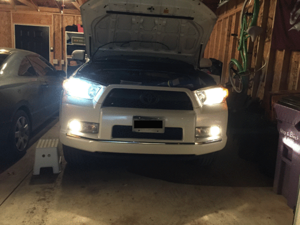 Comparing new LED's to stock headlights