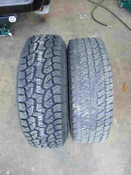 Comparison of 265/75-16 Hankook RF10 vs 265/70-16 Firestone Destination AT