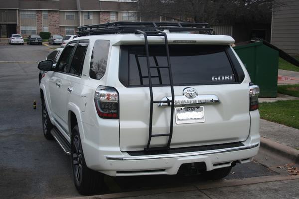 Completed install of GOBI stealth rack with Ladder, and sunroof insert...