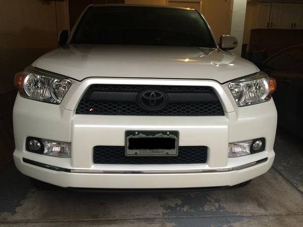 Continuing the black out of the chrome. Plasti dipped fog light covers