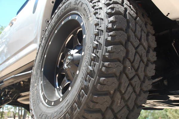 Cooper ST MAXX LT285/70R17 on Fuel Off-Road Boost Wheels 17x9 with -12mm Offset