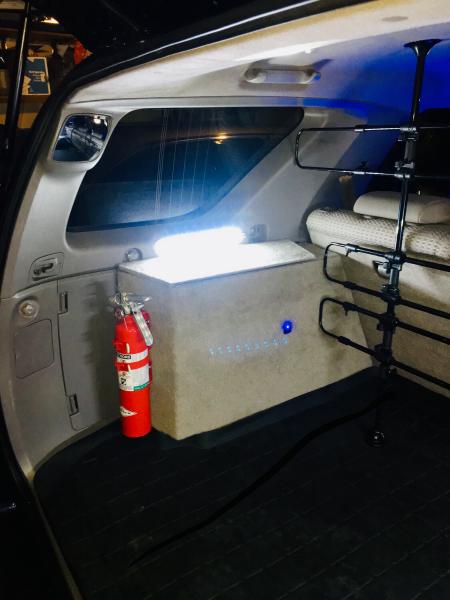 Covered the cargo box with medium dark pewter carpet to match the back seat of the 07 4runner. Very happy with the results.