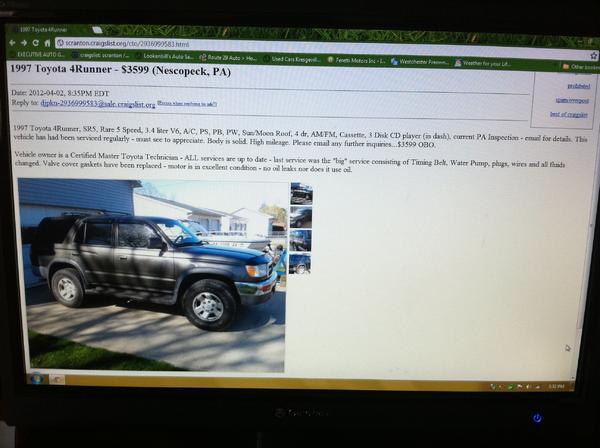 Craigslist Ad