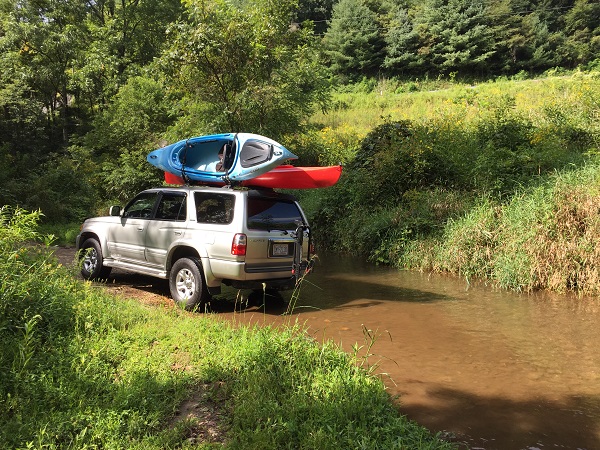 Creek crossing near the New River, border of North Carolina and Virginia.