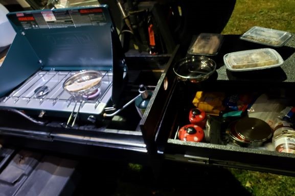 custom camping drawers I built