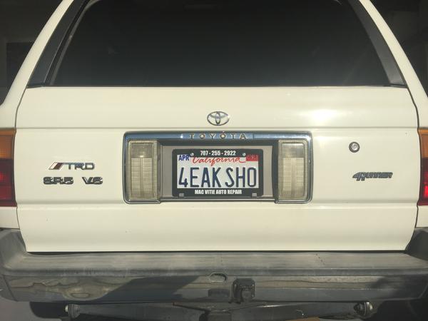 Custom plates arrived