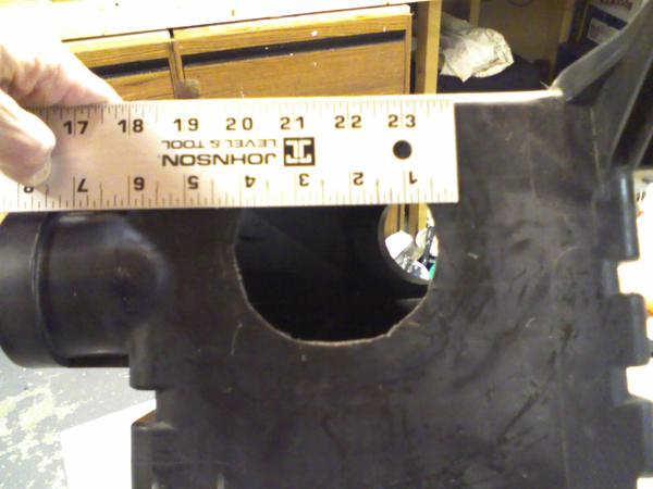 Cut hole in airbox.
