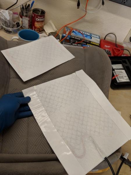 Cut the pad to size