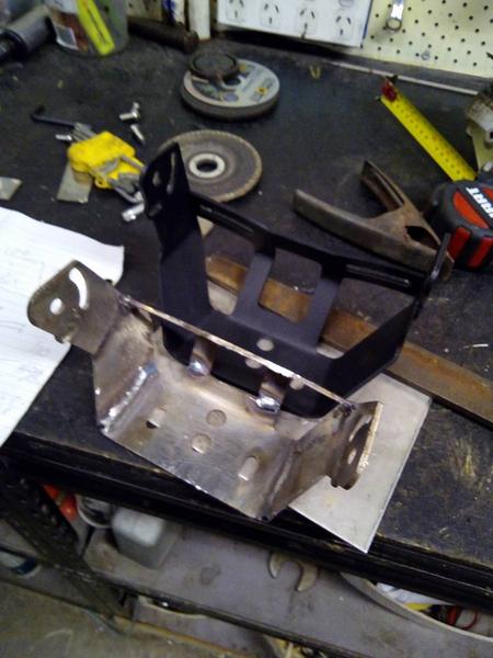 cutting and shutting the spot light brackets needed to drop the overall height down 60 mm change the angle of bracket 20 deg so the 9 inch led spots w