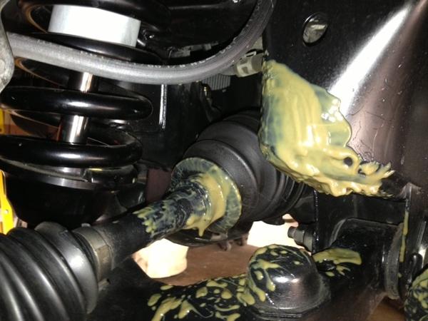 CV boot blow out...