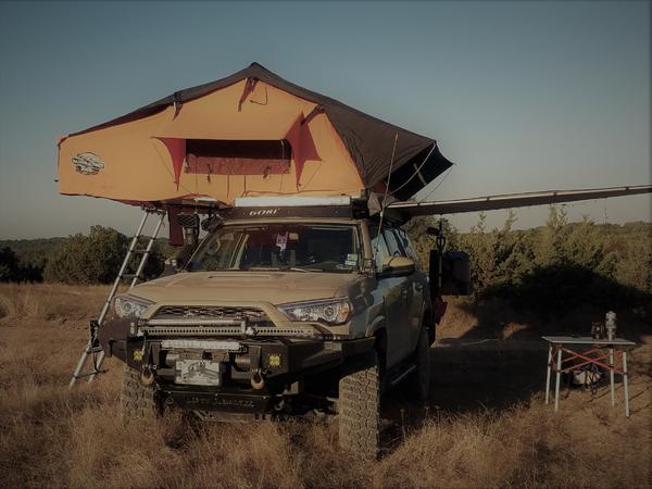 CVT Tent and ARB Awning Setup