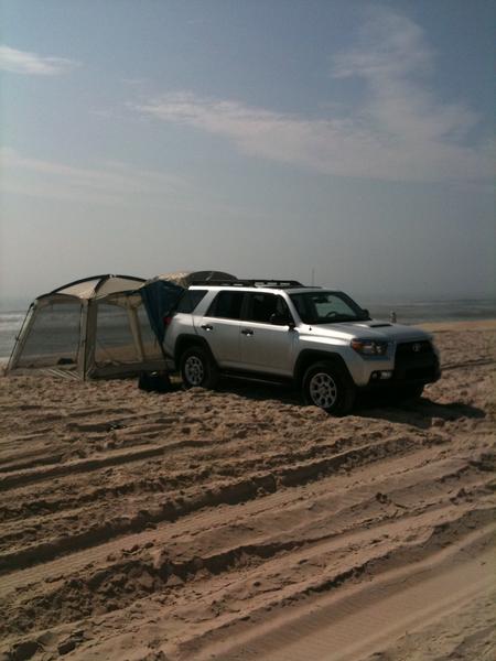 DAC Tent on '11 Trail on Assateauge Island MD
