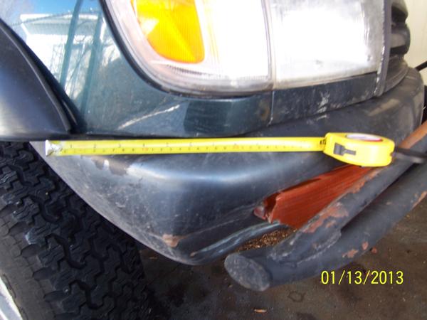 Damage from previous owner.
