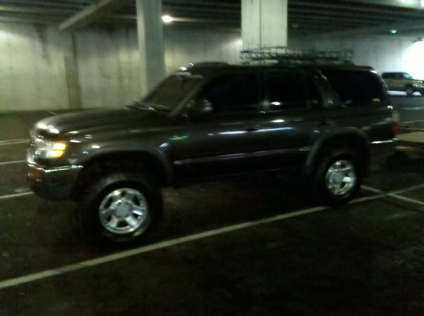 dark parking deck