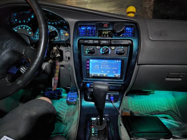 Dash, vents, floor, and cluster all got rgb led treatment.