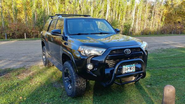Dassel, MN 3
3" OME Suspension Lift
KMC Rock Star II Rims, Machined
Toyo Open Country R/T 285/65 R18
Rhino Rack 48" Aero Bars
Go-Rhino! Dominator Hitc