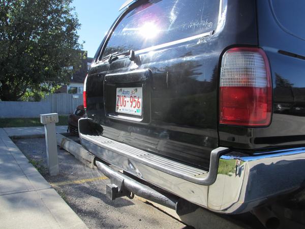 Debadged, Painted License Plate Frame
