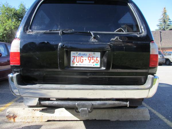 Debadged, Painted License Plate Frame