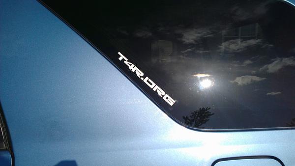 decal arrived! I'm official now