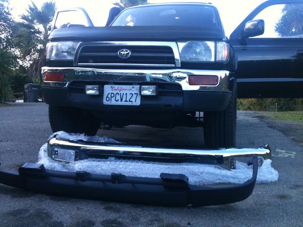 Decided to replace the bumper and valance, it was looking pretty shabby :D