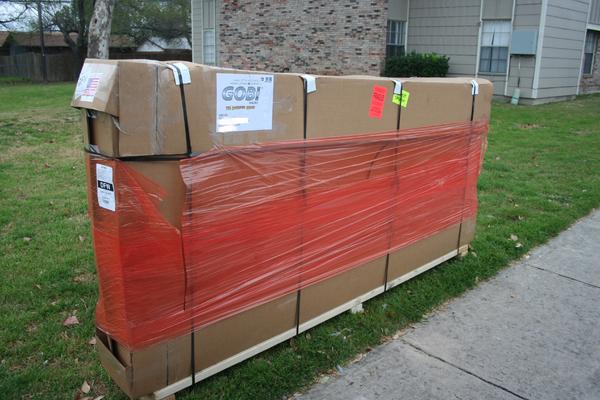 Delivery guy thought this was a TV. Imagine....